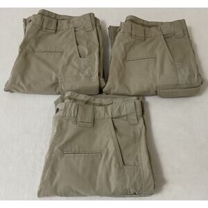 Lot 3 Propper Mens Tactical Cargo Pants 38x35 Ripstop Beige Utility Workwear